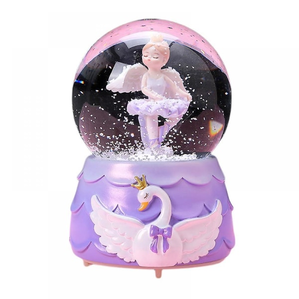 Söpö musiikkilaatikko- karuselli hevoset led-valot musikaali lumipallo tytöille tytär tyttärentytär syntymäpäivä joulu äitienpäivä ystävänpäivä lahja