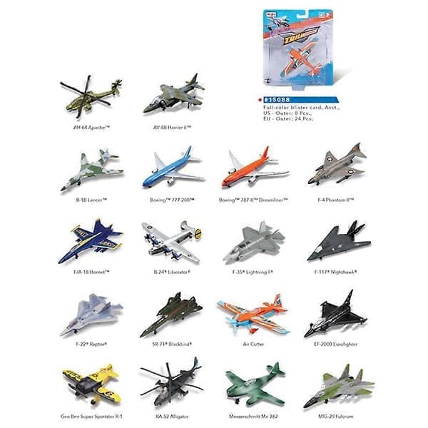 Original modellflygplan pressgjuten metallleksak presentkollektion transportflygplan stridsflygplan helikopterspel barnleksaker B-1B LANCER
