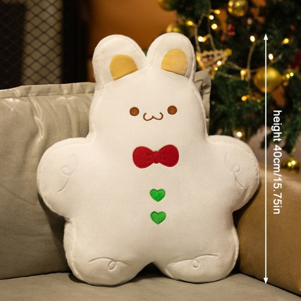 Kawaii Pepparkaksgubbe Plyschdocka Julgran Kudde Till Jul A1