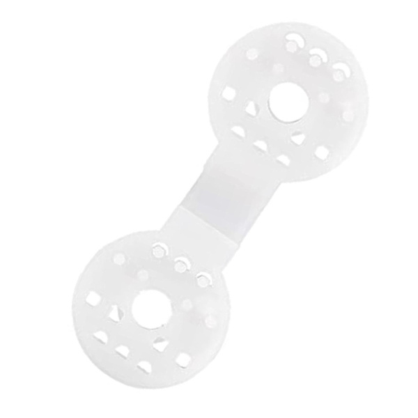 100 st Skuggvävsfästen Trädgårdssolskyddsnät Plastklämmor För Utomhus Camping Resor White 50PCS