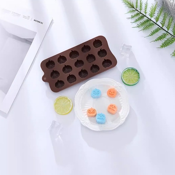 Halloween-aave ja kurpitsa silikonimuotteja DIY leivonnaisiin ja jälkiruokiin ghost