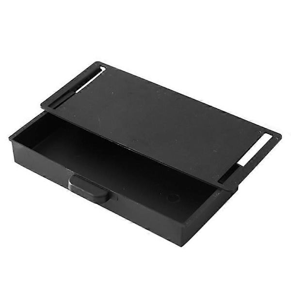 Självhäftande Underbordslåda Skrivbords Hållare Dold Penna Kontorsmaterial Organizer Black