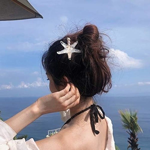 2 kpl Uudet tyylikkäät hiuspidikkeet naisille Elegantti kesäranta Lomajuhlat Häät Barrette Hiustarvikkeet