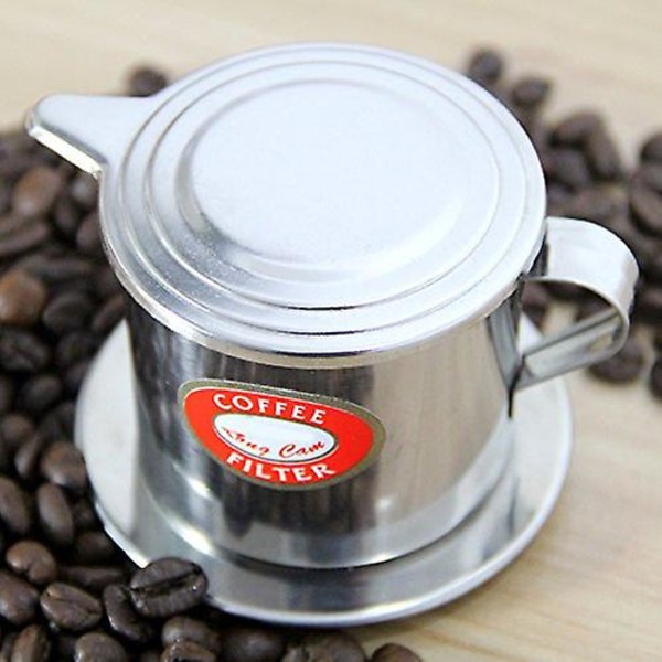 Rustfritt stål vietnamesisk stil Kaffe Drypp Pot Filter Vannkoker Infuser Kaffe Drypp Pot