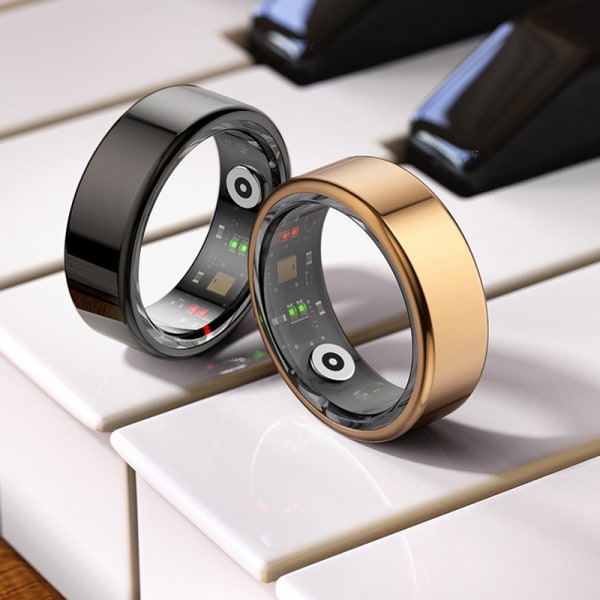 Älykäs sormus Fitness-terveyden seuranta titaaniseos sormus Kulta 18,9 mm Gold 18.9mm