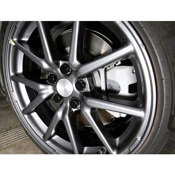 4-pack - Tesla Navkapslar / Hjulnavemblem - Bil Silver Silver