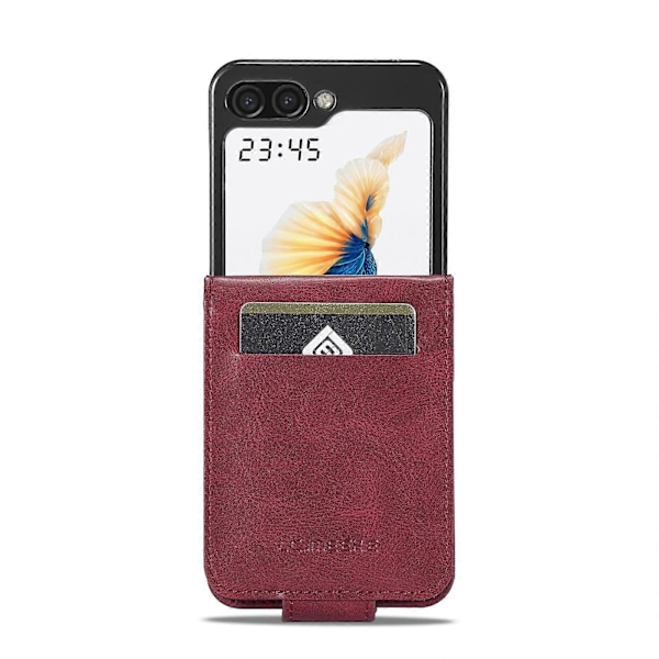 RFID Læder Telefon Cover til Samsung Galaxy Z Flip5 Red