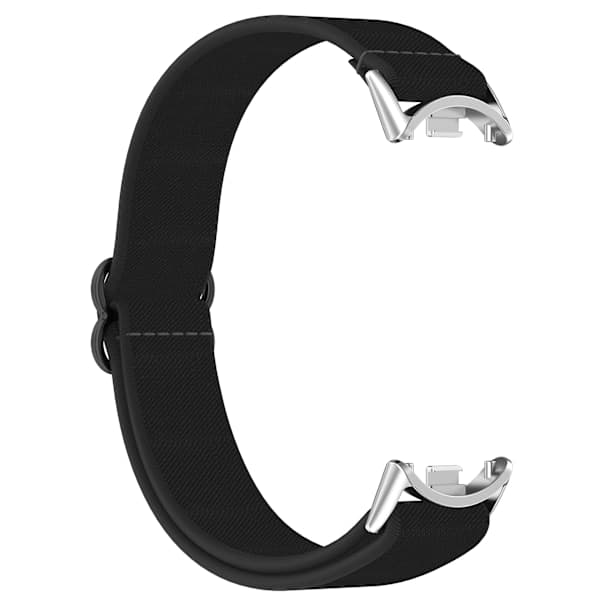 Xiaomi Mi Band 9/8/NFC Åndbart Nylonarmbånd Sort Sort Black