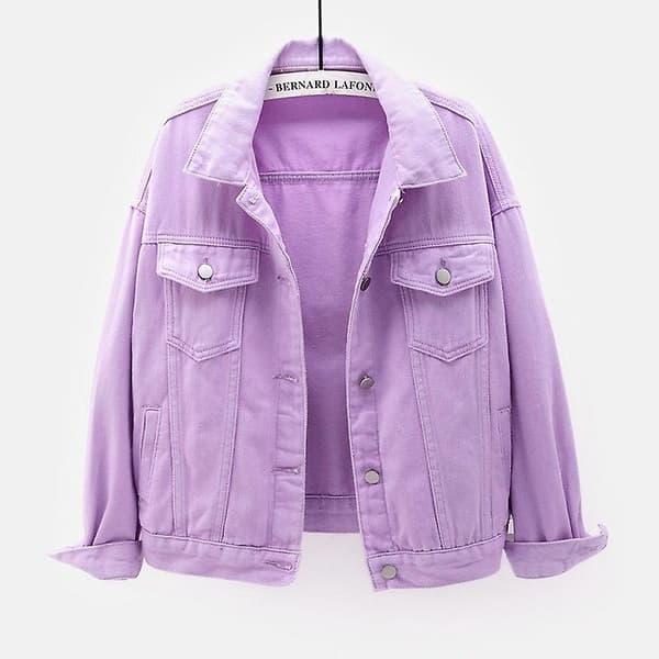 Pring Höst Dam Denimjacka Pring Höstjacka Rosa Jeansjacka White L