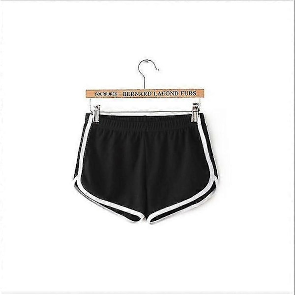 Sportshorts Dam Hemmakläder Casual Enfärgad Mode Yoga Strandbyxor Godisfärg Hotpants A black M