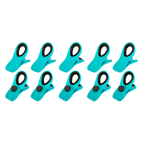 10 stk Blå Chip Clips Brødclips Påske Clips Magnetiske Madpakke Clips Chippose Clip