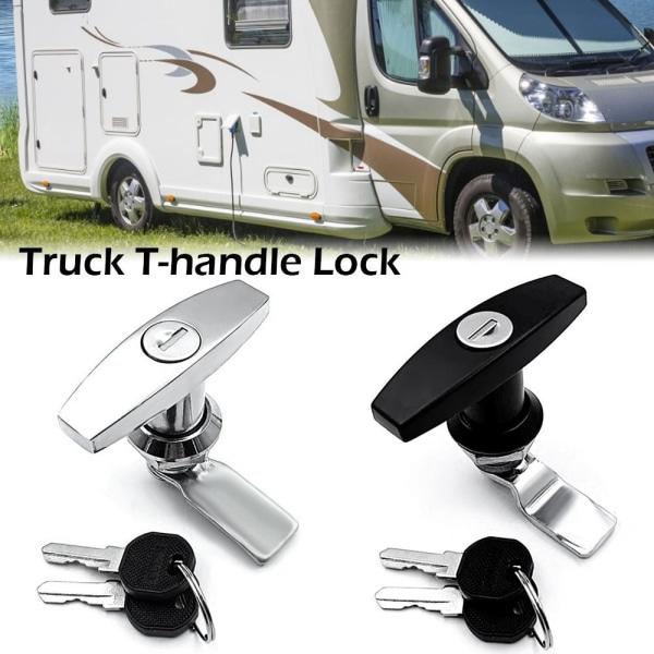 Lastbil T-handtag Lås Trailer Lås KROM Krom Chrome