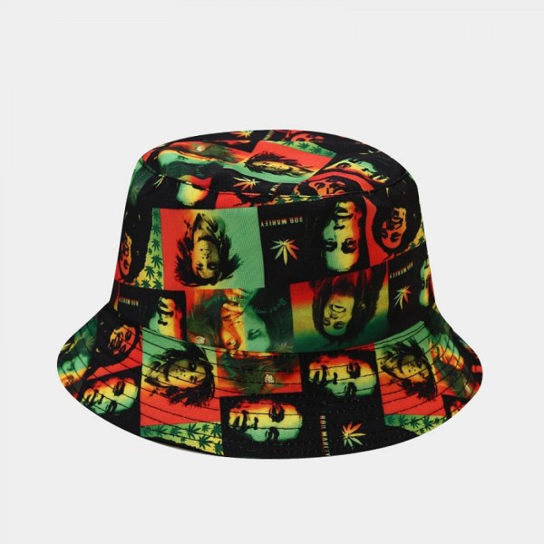 AVEKI Unisex 100% bomuld Pakbar Bucket Hat Solhat Ensfarvede farver til mænd kvinder