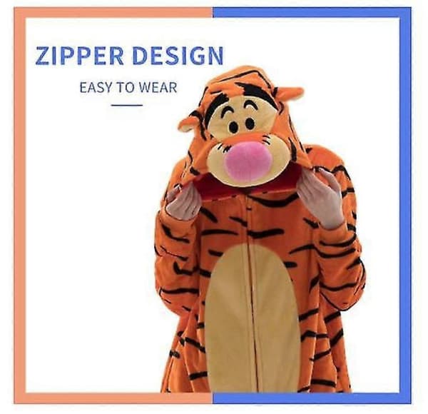 Cosusket Tettsittende Unisex Pyjamas Tigger XL