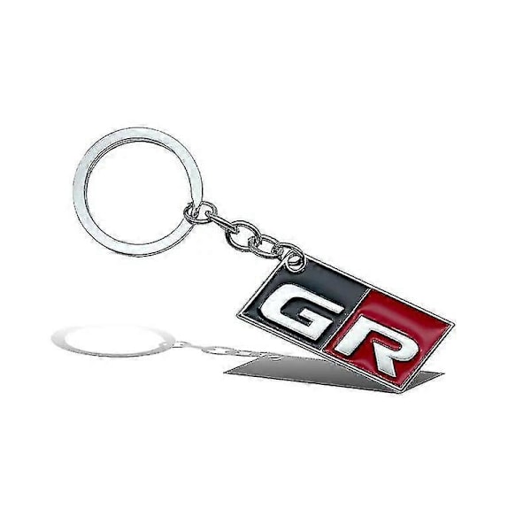 1 stk. Metal Nøglering Bil Nøglering Gr Sport Logo Nøglering Til Toyota Corolla Rav4 Camry Yaris C-hr Rz Rc Rs Prius Tilbehør NO.1 Glossy