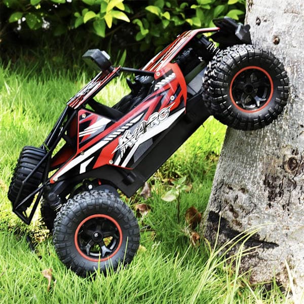 Fjernstyret bil, 1:16 RC bil med LED-lys, 2,4 GHz høj