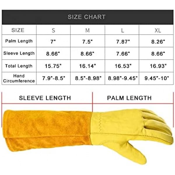 1 pari puutarhakäsineitä - unisex - keltainen - koko M