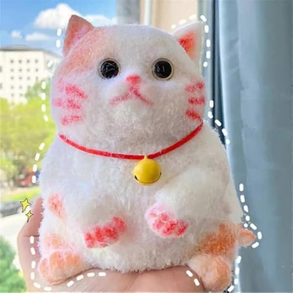 Chubby Cat Squishies Legetøj, Store Kat Squishies Squishy Legetøj A