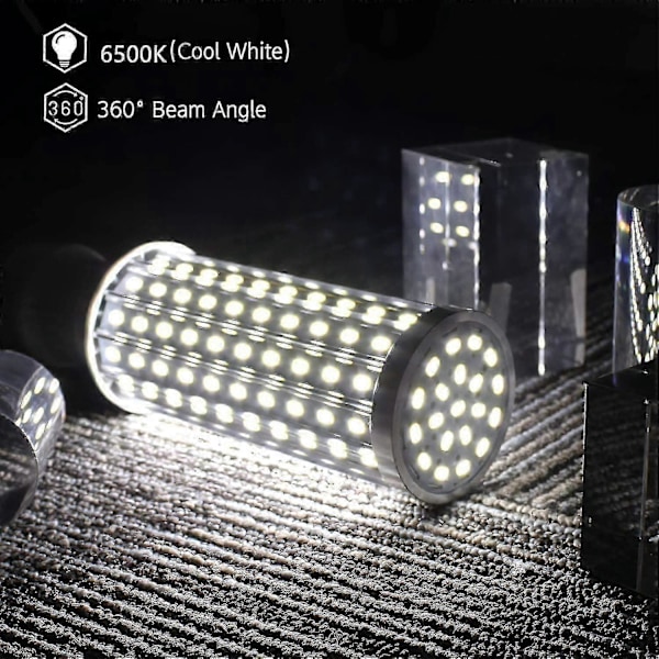 LED-lampor E27 60W 6000K - 5850lm, 160x5730smd Majslampa