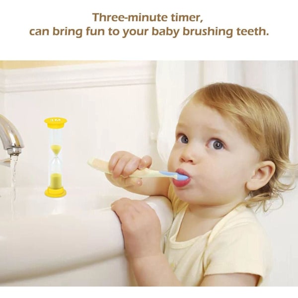 Sand Timer 6 Färger Timglas Sandglas Sandklocka Timer 30sek / 1min / 2min / 3min / 5min / 10min (Paket med 6).