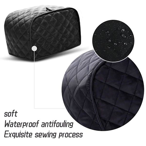 Dammskydd för brödrost, Toasteröverdrag, Skydd för 2/4-slits Rost grey M