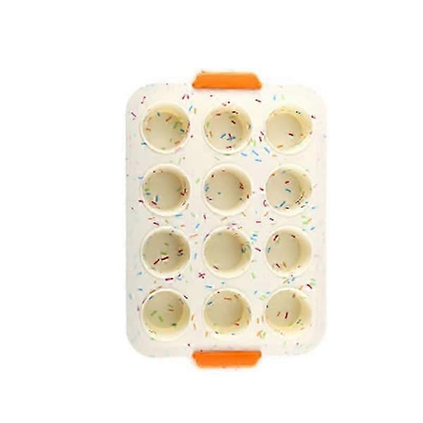 Non-stick silikone muffinsform - 12-kops bageplade til kager og brownies