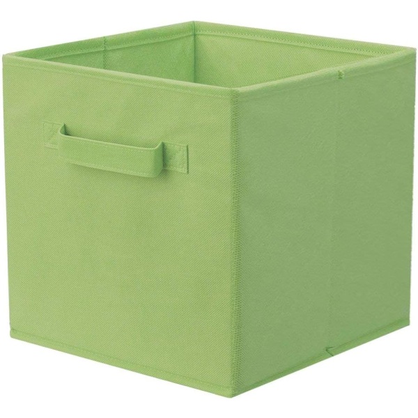 Säilytyslaatikko, 2 kpl taitettava säilytyskuutio, säilytyslaatikko, valmistettu kankaasta – vihreä