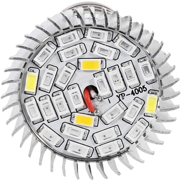 Växtlampa, LED-växtlampa 5W E27 Hög effekt Fullspektrum LED-panel & Agrave; Hydroponisk växthus Grönsaker Krukväxter Pla