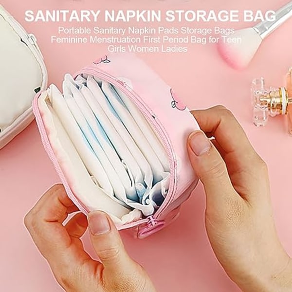 2-pack förvaringsväska för sanitetsbindor Liten menskopp Amning Pa