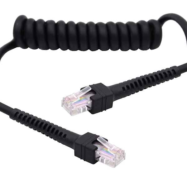 UT-019-1.0M RJ45 Hann til Cat6 Hann 8P8C UTP Strekkbar Spiral Kabel LAN Ethernet Nettverkskabel 100
