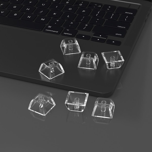 1U Transparent XDA Keycaps för Gamng Mekaniska Tangentbord 1U 1,4 mm Tjocklek Förbättra Dina Skrivupplevelser 8-1000PCS 1000 st 1000 pcs