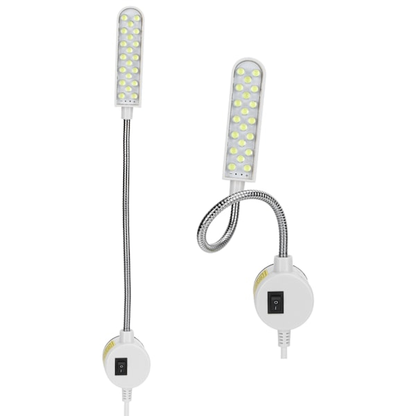 Sy LED symaskine 20 lys energibesparende lampe svanehals arbejdslampe EU AC 110‑250V