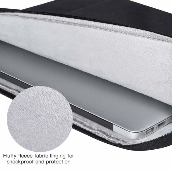 Laptop taske 14,1 tommer/15,4 tommer lærred Sort Sort