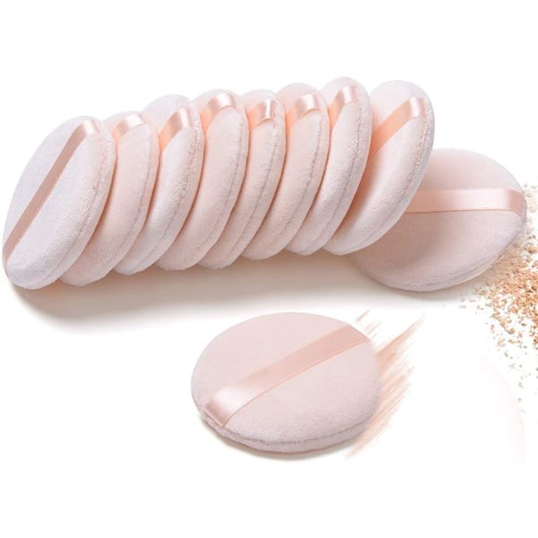 10 pieces of Pure Cotton Powder Puff, Puff, for Powder Foundation,