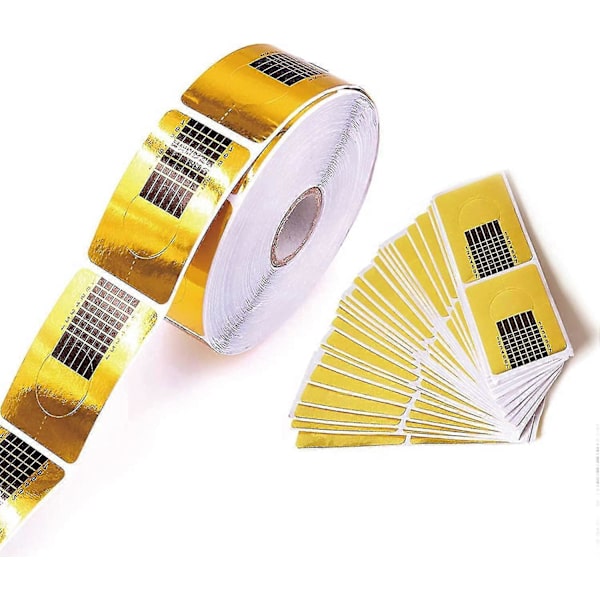 500 Stycken Nagelkonst Tips Förlängningsstickers, Självhäftande Nagelform Med Nummer, För UV Gel Nagel Förlängning (1 Rulle)
