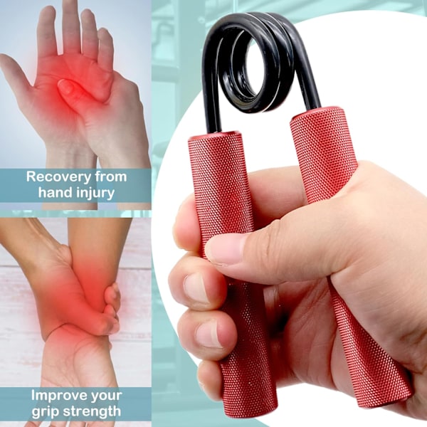 Gripper Metal Series, 100 pund greppstyrka, tung handgreppsstärkare, handleds- och underarmsövning för hemmakontor och gym