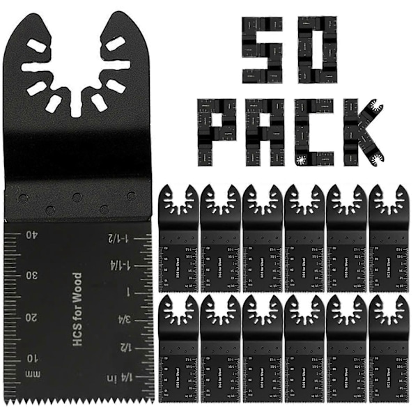 10-50 st Oscillerande Multiverktygssågblad Trä Metall Skärblad Multiverktygsblad 50pcs
