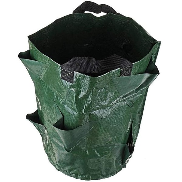 2-pack odlingsväska odlingsväska odlingslåda mörkgrön mörkgrön 5 gallon 23*28cm (3 öppningar) 5 gallon 23*28 cm (3 åpninger)