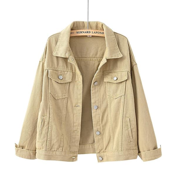 Pring Höst Dam Denimjacka Pring Höstjacka Rosa Jeansjacka Khaki M