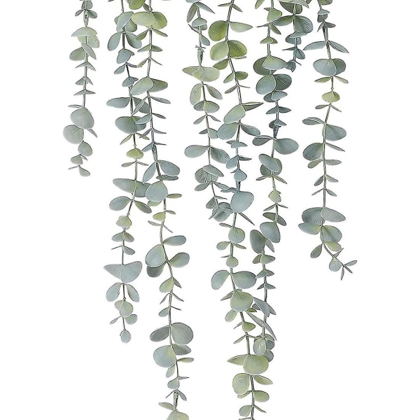 1 stk kunstige hængeplanter Falske potte eukalyptus hængende plante til hjemmet gårdhave Indoo