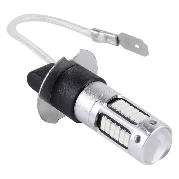2 stk H3 10W 30 SMD-4014 LED tåkelys for bil, DC 12V Blue Light
