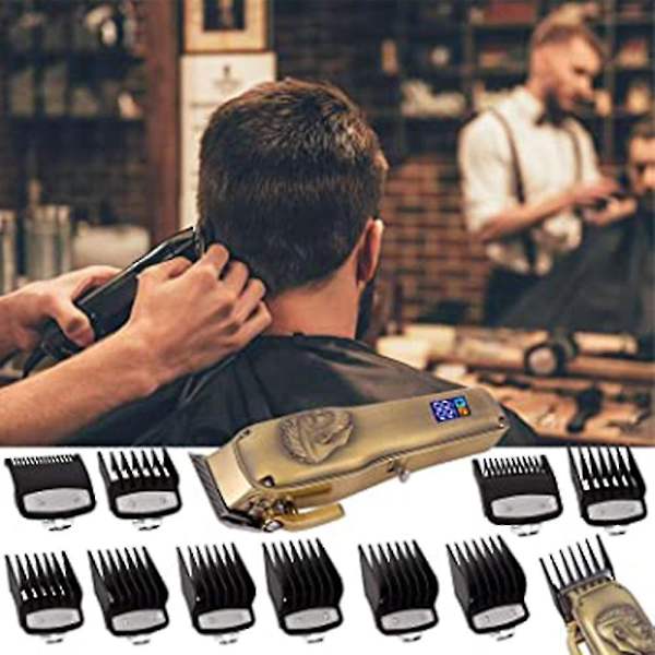 10-pack Klippningsguider för Clipper från 1/16 tum till 1 tum, passar de flesta Wahl-klippar