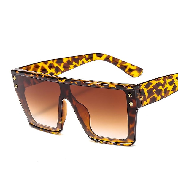 Solbriller Mode Solbriller Ét-stykke Solbriller Moderne Firkantede Par Solbriller C7 leopard frame