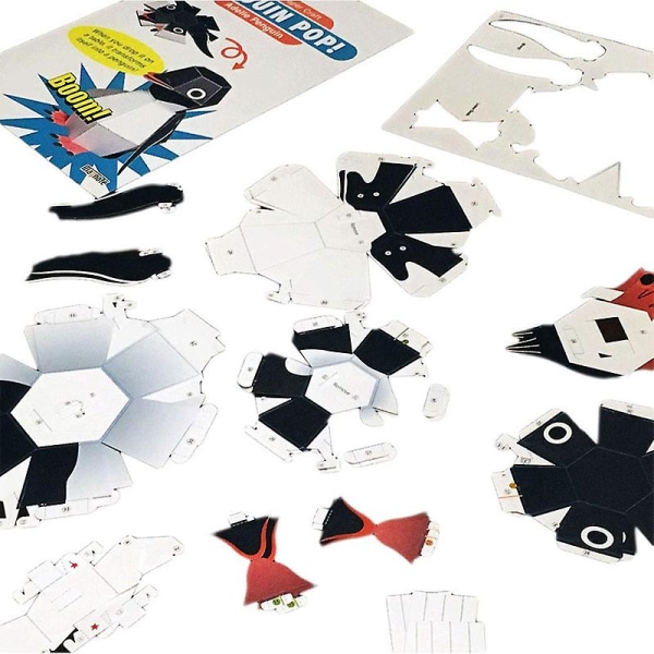 Gør-det-selv papir scrapbog dekoration papir Haruki Nakamura papirlegetøj Dyre Origami Kirigami Folding Opdag yndigt legetøj Yellow