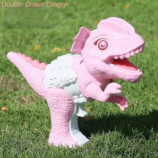 Ildsprudende Dinosaur Vandpistol Lys Brøl Lyd Drager Legetøj Gave Banmo C No batteries required