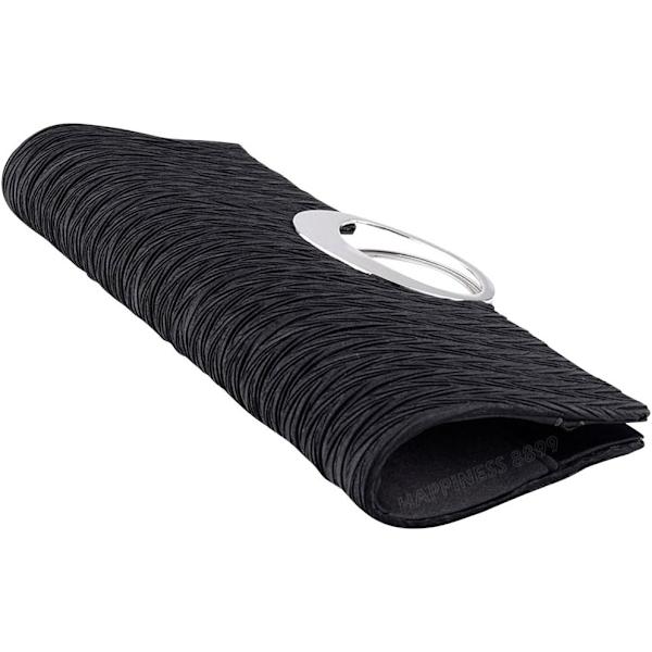 Damet Tote Taske Damer Krystal Diamante Clutch Pung Brude Bryllup Aften Fest Håndtaske Sort Hvid Sølv Tegnebog