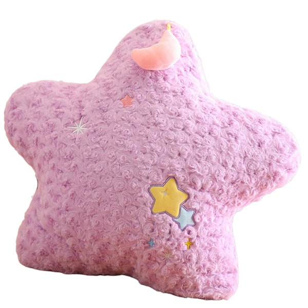 Söpö Tähtikuu Pehmolelu Täytetty Nuken Ihastuttava Pehmeä Plushie Tyynytyyny Pehmolelu Lapsille Vauvan Lohtua Lahja Xixi Purple Little Stars