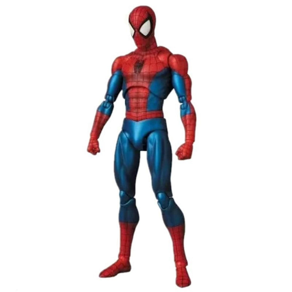 Spiderman Actionfigur-leksaksuppsättning, alla leder rörliga, samlingsmodell Mafex nr 075