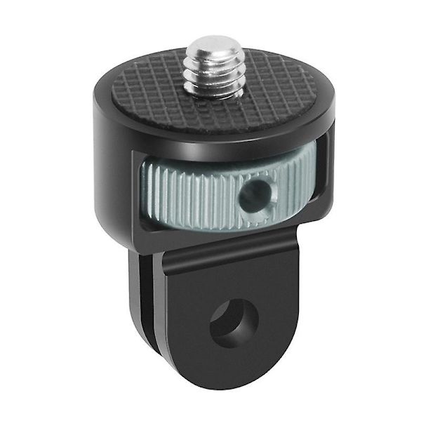 SS45181-A1 Alumiiniseos 1/4 tuuman ruuvijalusta-adapteri Insta360 Gopro DJI:lle, 360 astetta pyörivä Multicolor Black Titanium