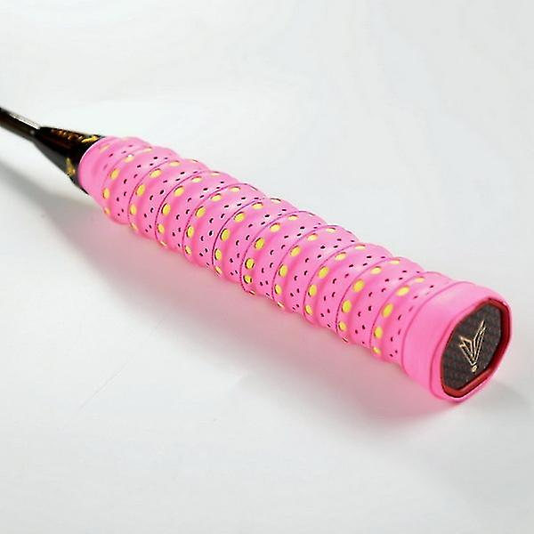 10 st Anti-halk Svettbands Tennisracket Grepptejp Badminton Grepp Padel Övergrepp Sporttejp Övergrepp för Racket Strandtennis bright pink